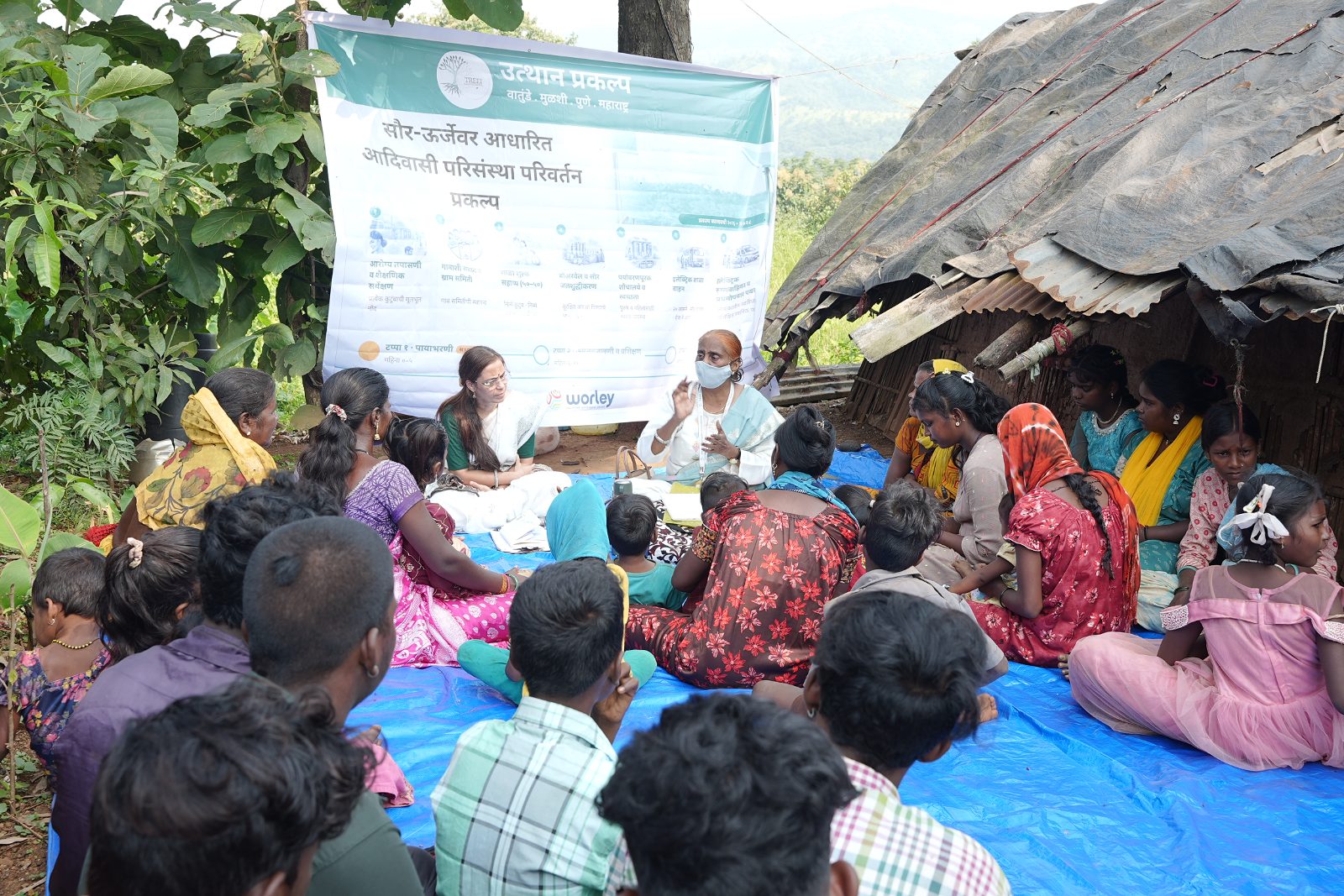 Program UTTHAN community meeting in Wartunde Katkari hamlet, Mulshi